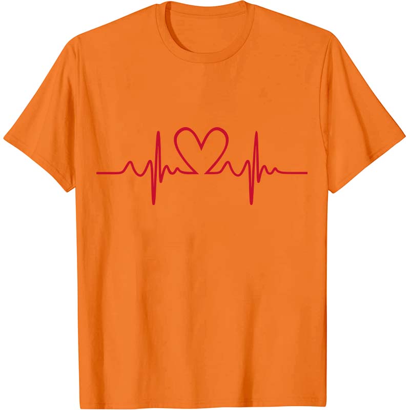 Love Heart Heartbeat Nurse T-Shirt