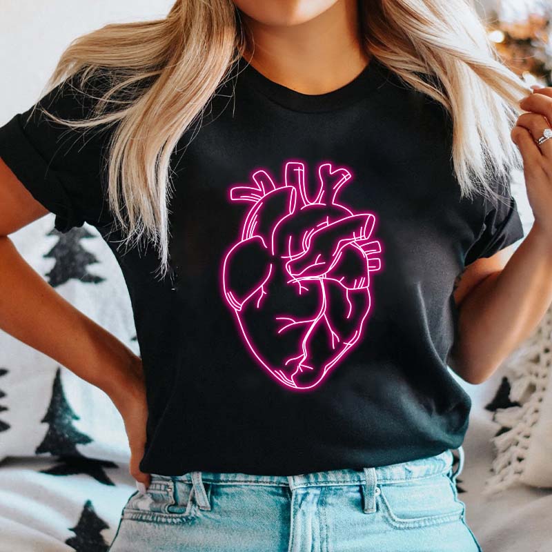 Iridescent Heart Nurse T-Shirt