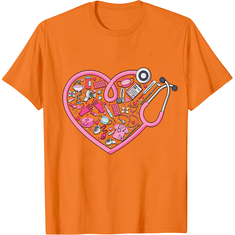 Heart Nurse Valentine's Day Nurse T-Shirt