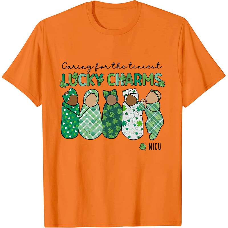 Caring For The Tiniest Lucky Charms Nurse T-Shirt
