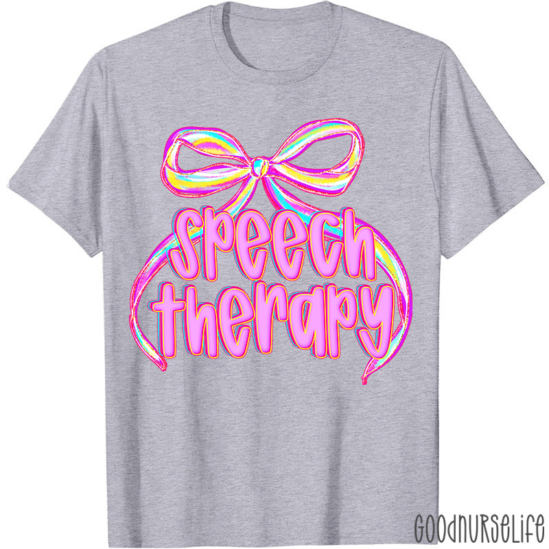 Coquette Bow Speech Therapy T-Shirt