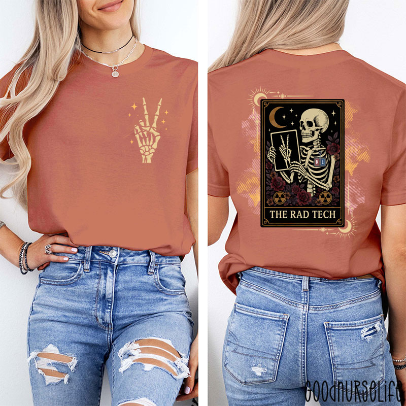 Halloween Radiology The Rad Tech Two Sided T-Shirt