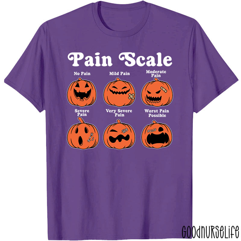 Pumpkin Pain Scale Nurse T-Shirt