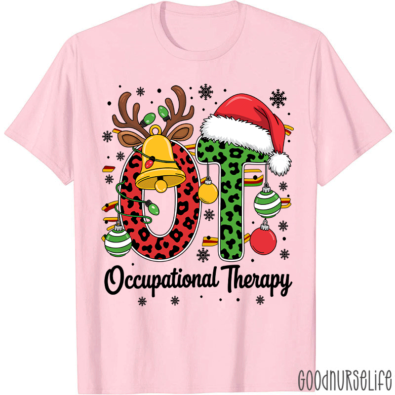 Leopard Printed OT Christmas T-Shirt