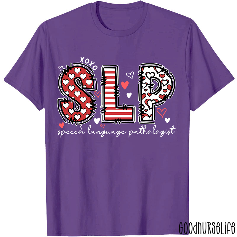Speech Language Pathologist Valentine T-shirt