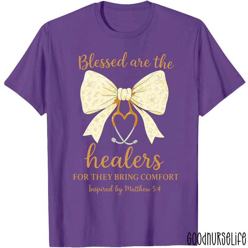Personalized Bow Tie Blessed Are The Healers For They Bring Comfort Matthew T-shirt
