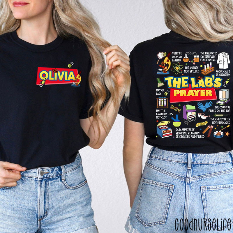 Personalized The Lab's Prayer Lab Week Two Sided T-Shirt