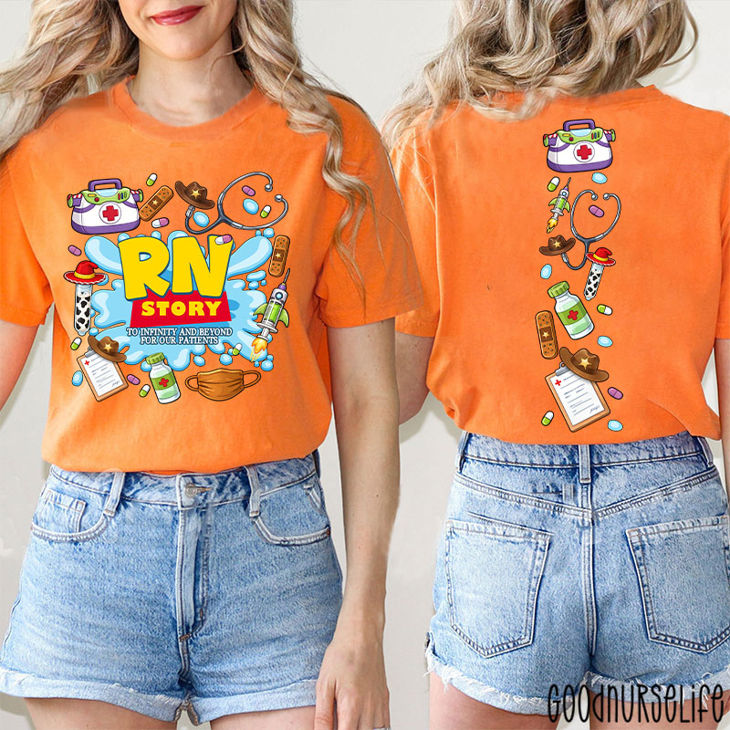 Personalized Story To Infinity And Beyond Two Sided T-Shirt