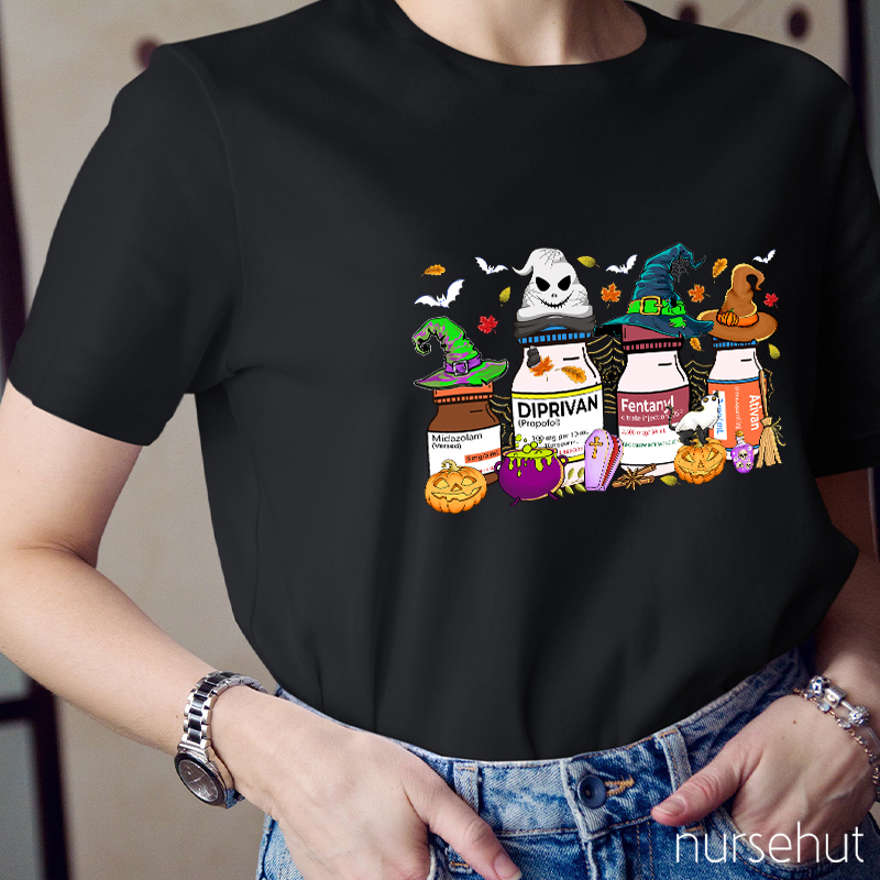 Happy Halloween Pharmacist Nurse T-Shirt