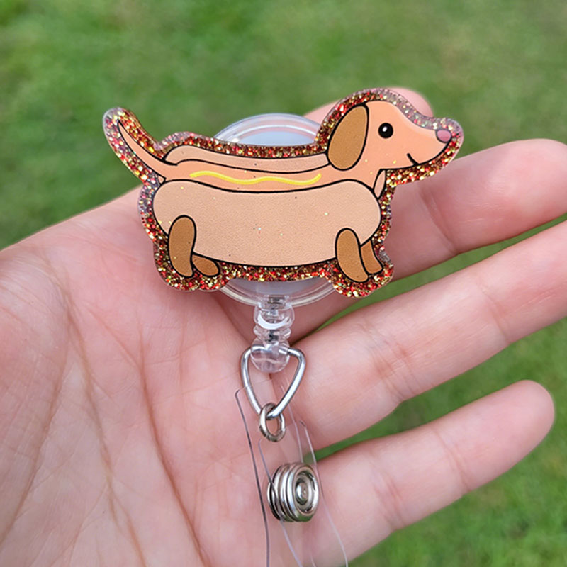 Hotdog Nurse Badge Reel