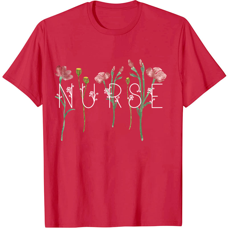 Wildflowers Nurse T-Shirt