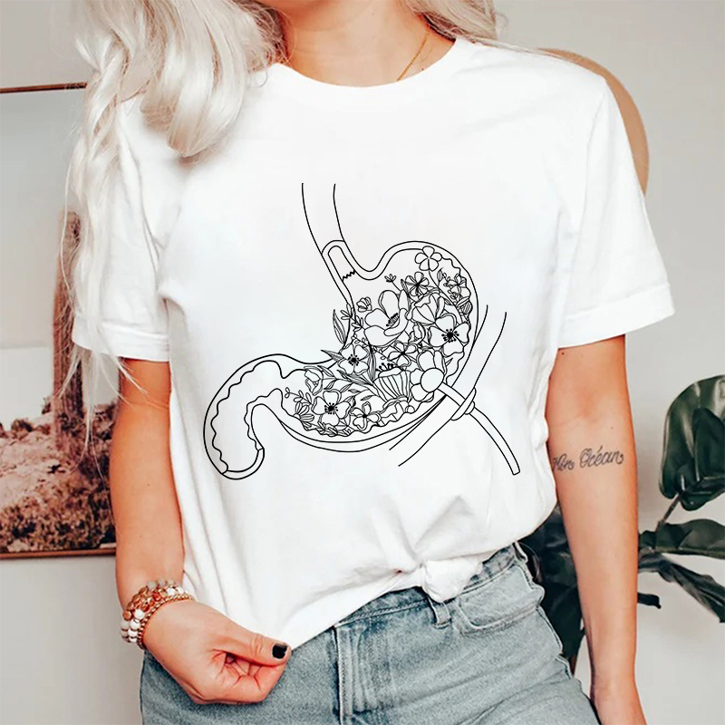 Floral G-Tube Nurse T-Shirt