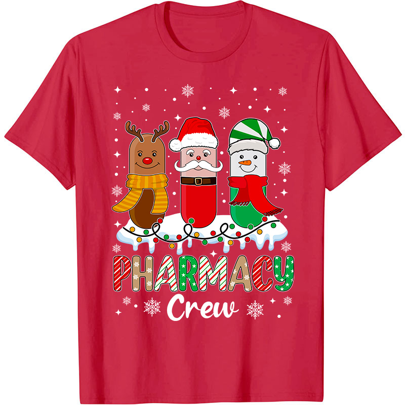 Pharmacy Crew At Your Service Nurse T-Shirt
