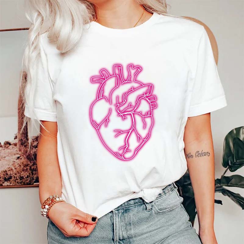 Iridescent Heart Nurse T-Shirt