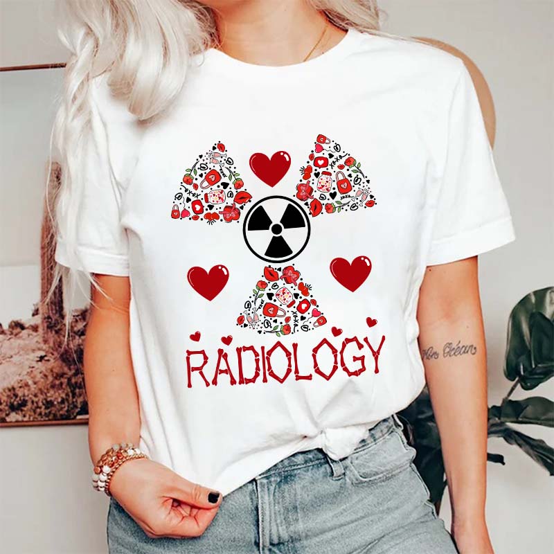 Radiology Valentine Nurse T-Shirt