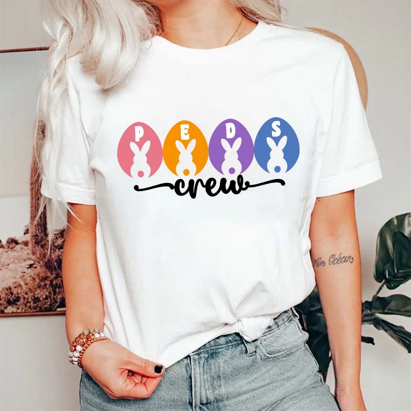 Peds Crew Easter Nurse T-Shirt