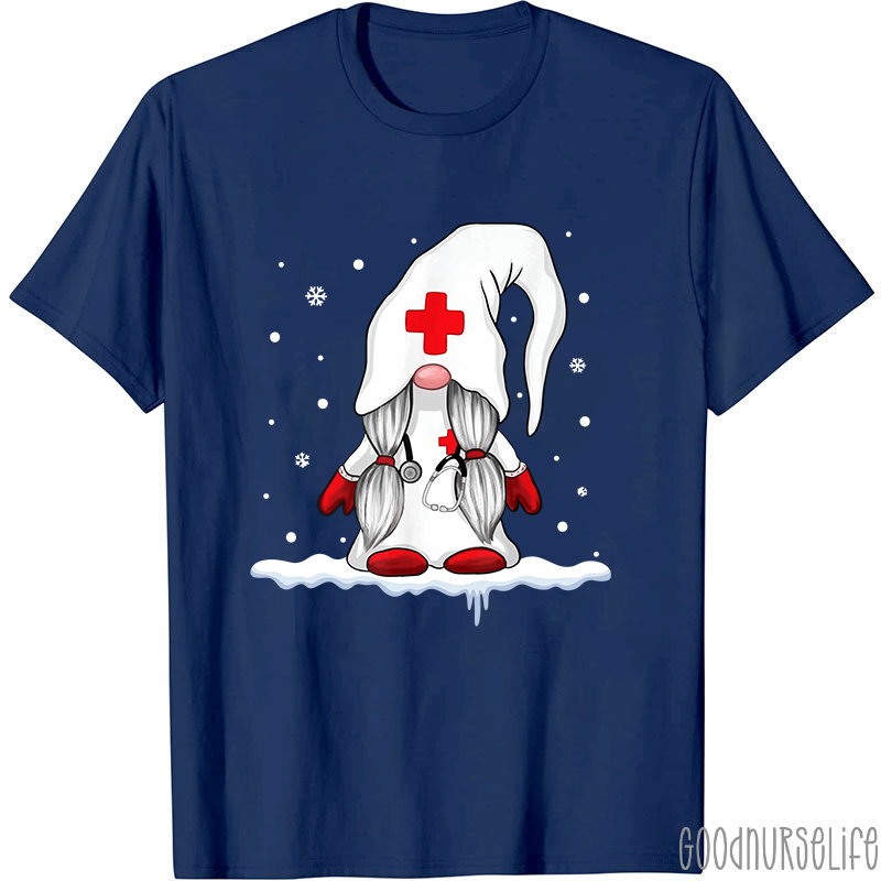 Gnome Snowman Nurse T-Shirt