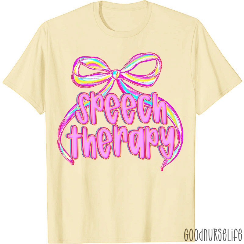 Coquette Bow Speech Therapy T-Shirt