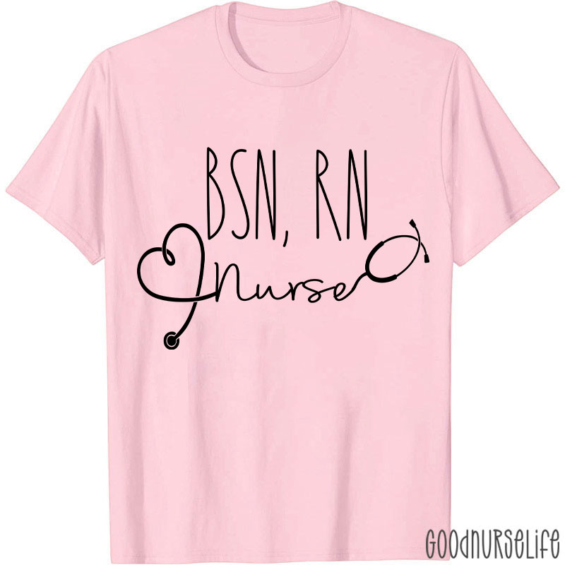 Personalized BSN RN Nurse T-Shirt