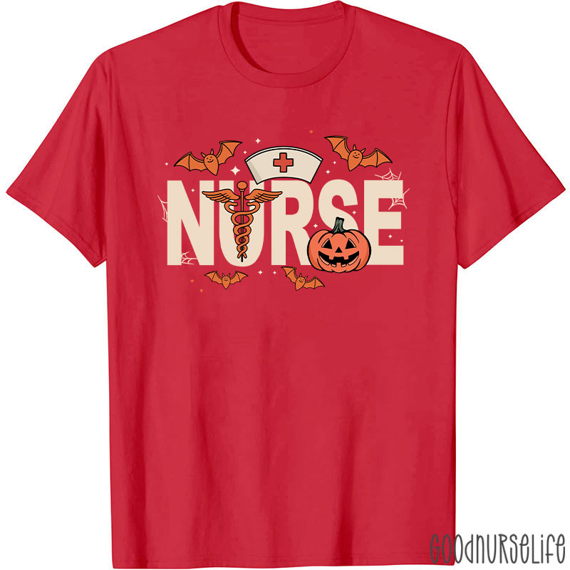 Spooky Season Halloween Nurse T-Shirt