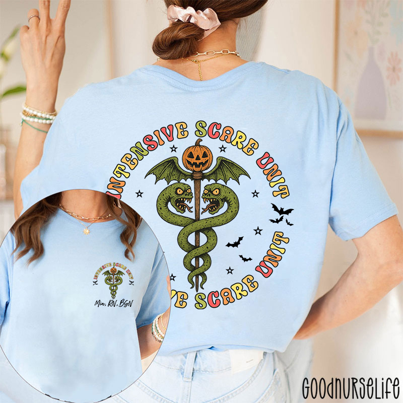 Personalized Intensive Scare Unit Two Sided T-Shirt