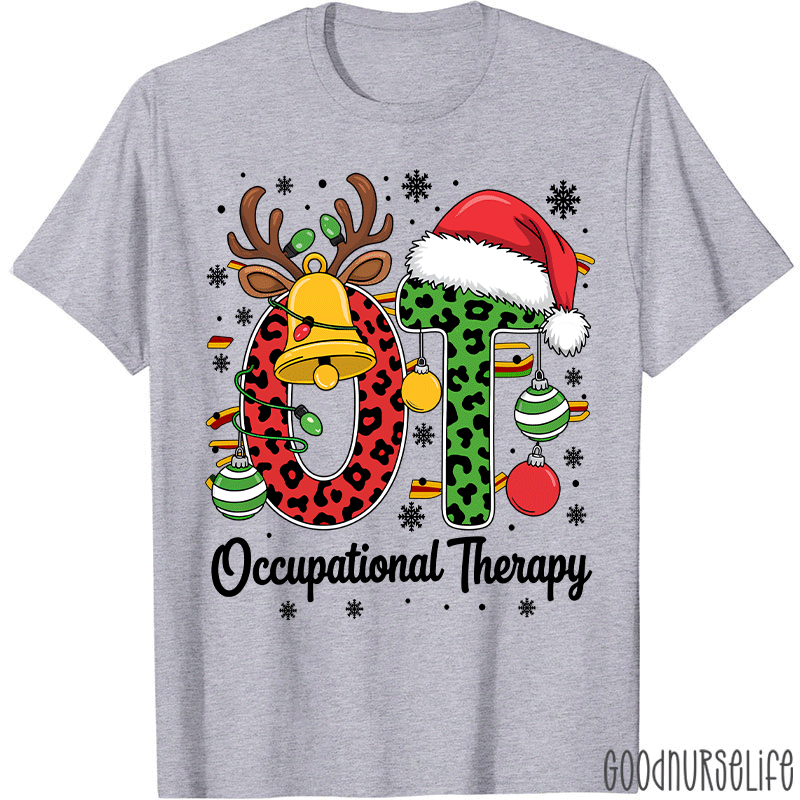Leopard Printed OT Christmas T-Shirt