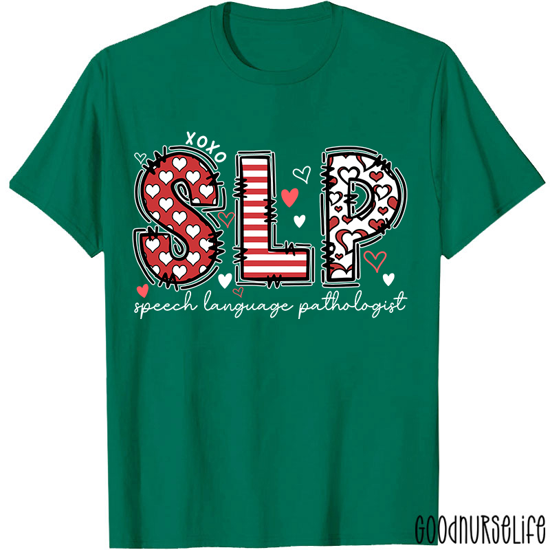Speech Language Pathologist Valentine T-shirt