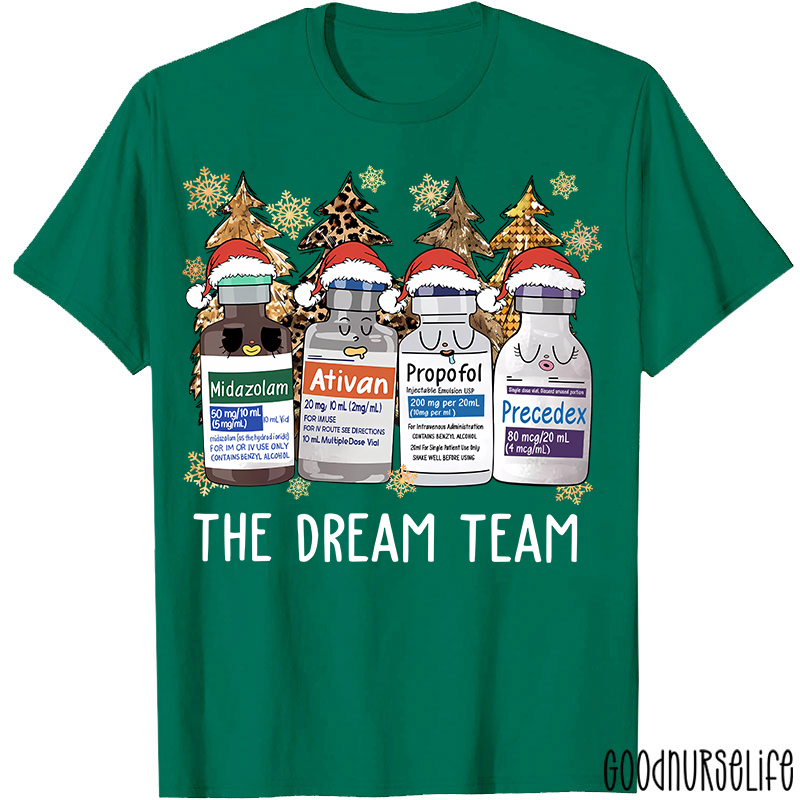 The Dream Team Christmas Nurse T-shirt