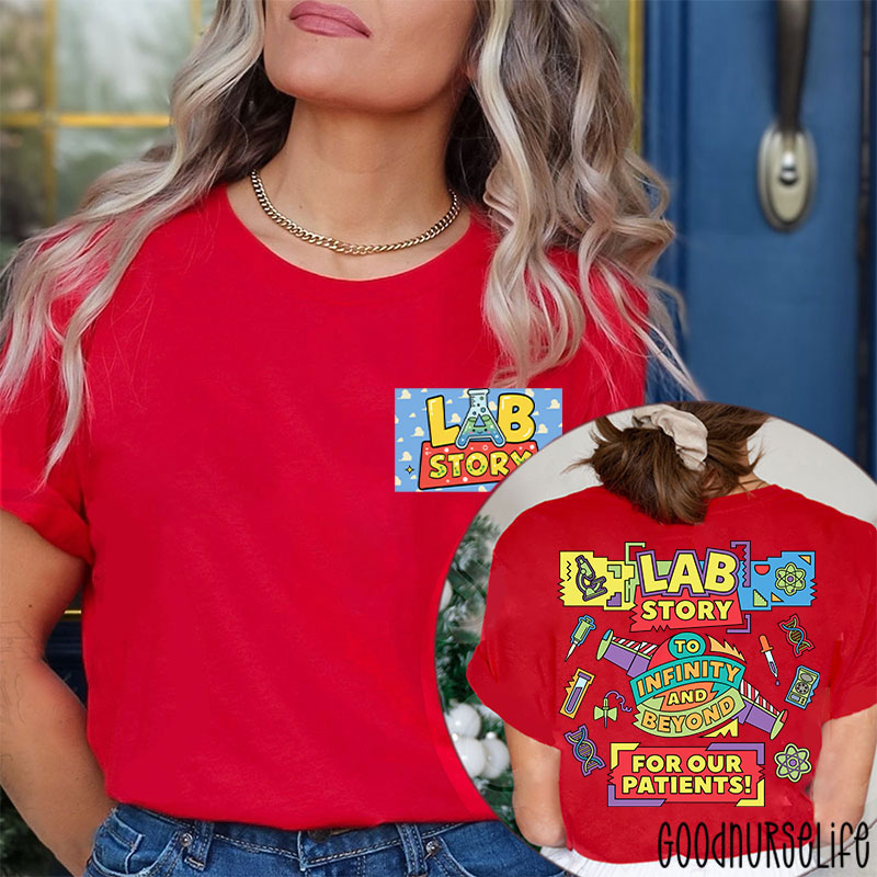 Lab Week Lab Story To Infinity And Beyond Two Sided T-Shirt