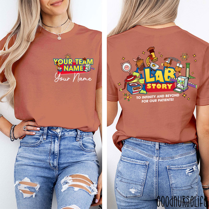 Personalized Laboratory Team Lab Week 2026 Two Sided T-Shirt