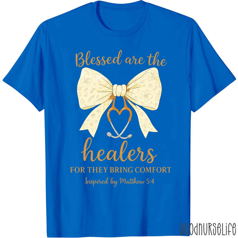 Personalized Bow Tie Blessed Are The Healers For They Bring Comfort Matthew T-shirt