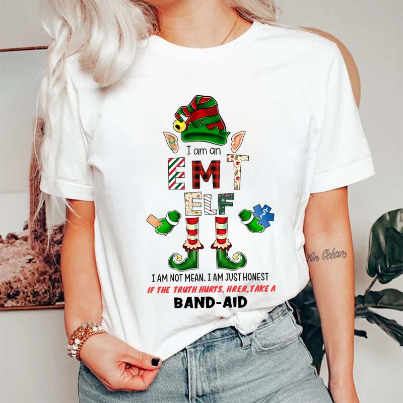 Personalized I Am A Nurse Elf Nurse T-Shirt