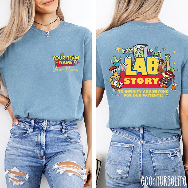 Personalized Lab Week 2026 Lab Story Two Sided T-Shirt