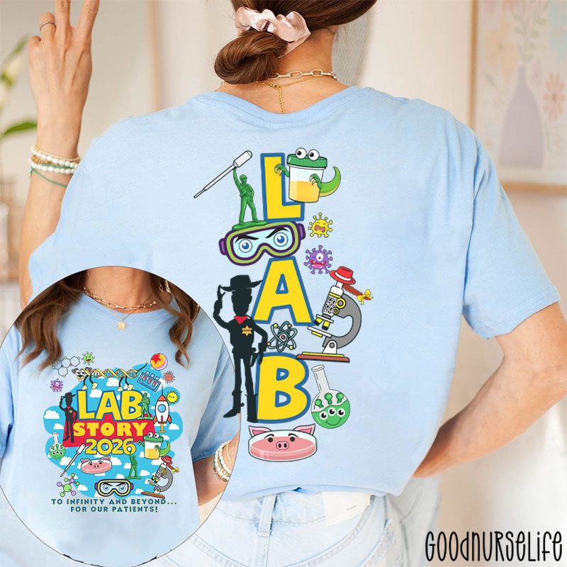 Funny Lab Grop Lab Story 2026 Two Sided T-Shirt