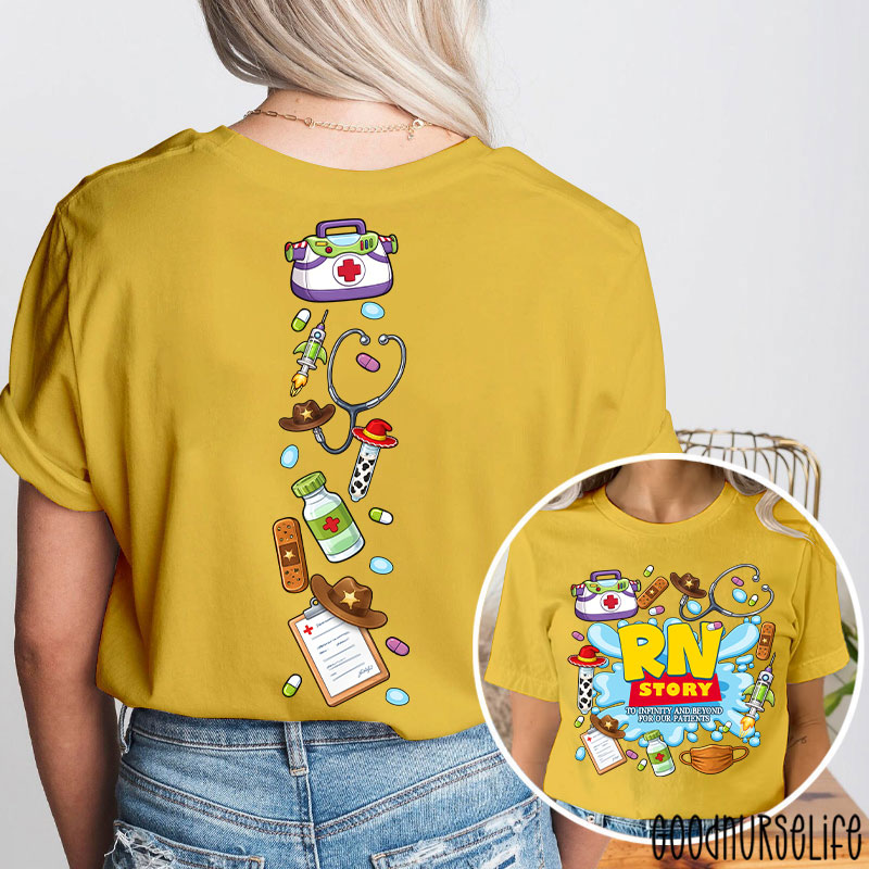 Personalized Story To Infinity And Beyond Two Sided T-Shirt