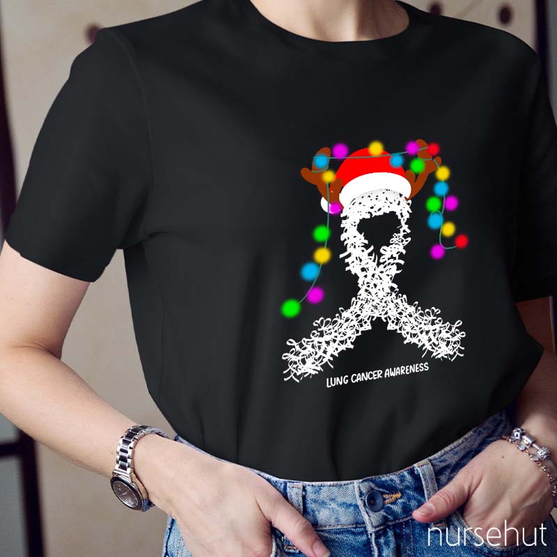 Lung Cancer Awareness Nurse T-Shirt