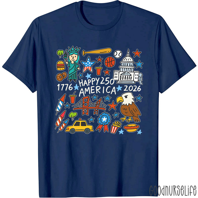 Comfort Colors America 250th Anniversary Nurse T-Shirt