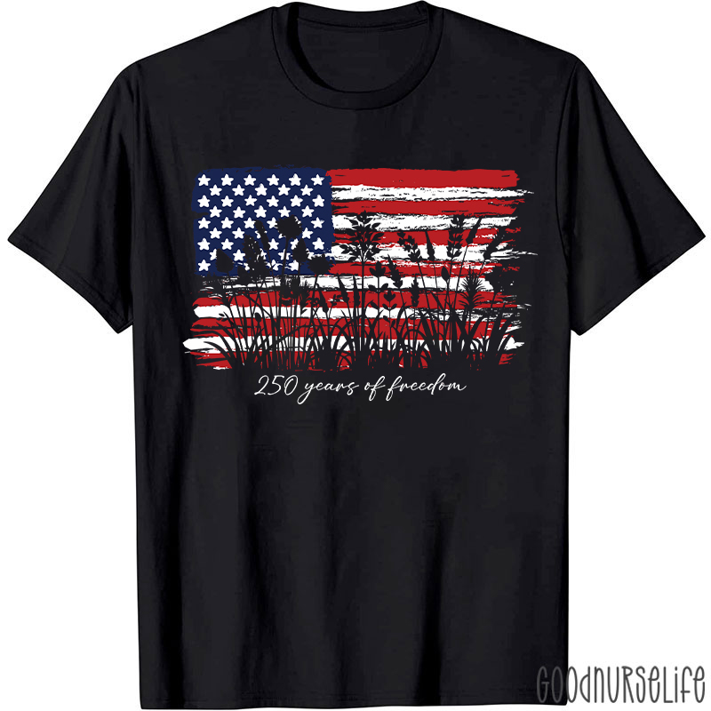 Land Of The Free Home Of The Brave Nurse T-Shirt