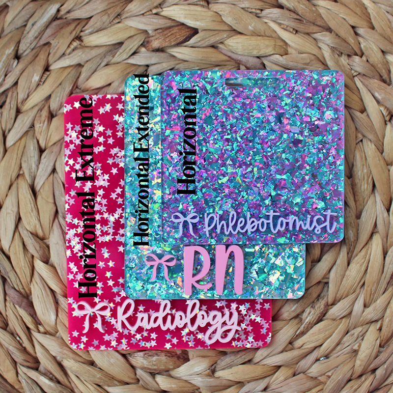 Personalized Glitter Badge Buddy