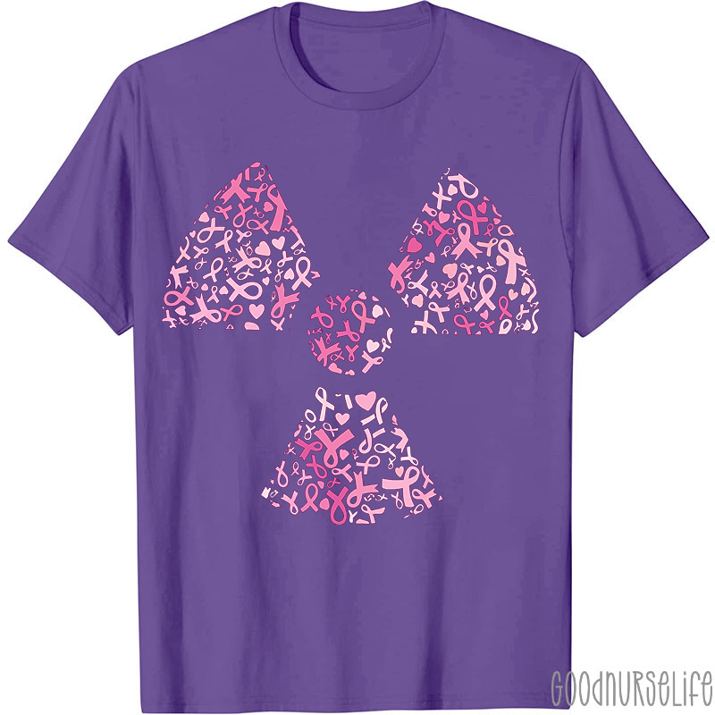 Breast Cancer Awareness Radiation Symbol T-Shirt
