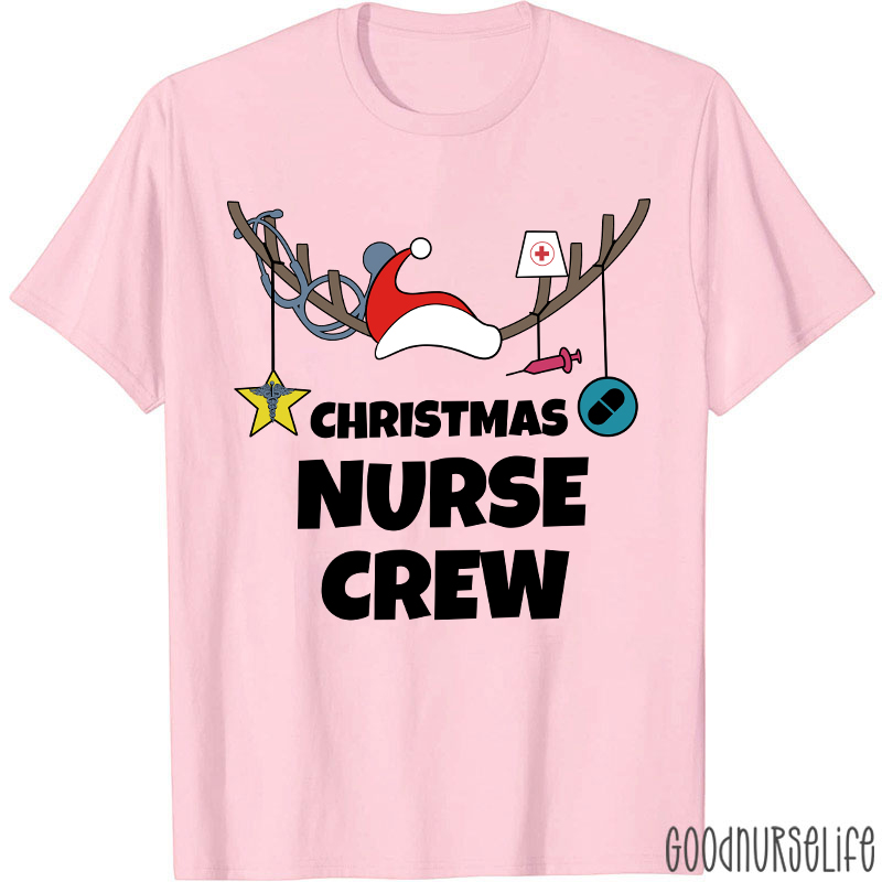 Antlers Nurse Christmas T-Shirt