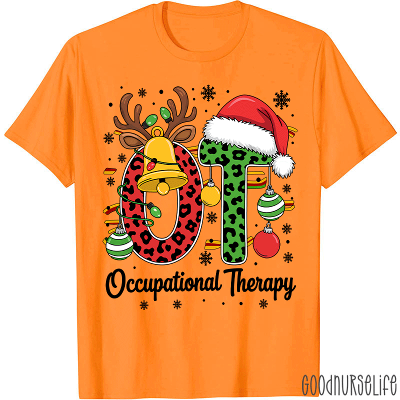 Leopard Printed OT Christmas T-Shirt