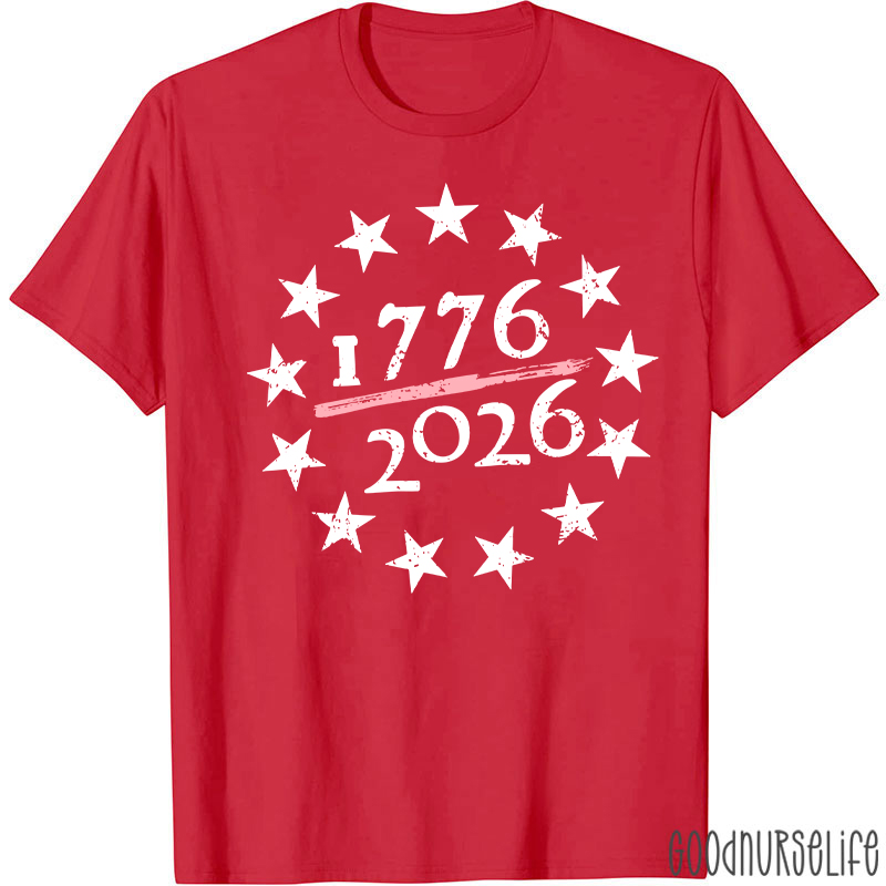 USA 250th Anniversary Nurse T-Shirt