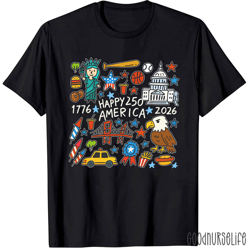 Comfort Colors America 250th Anniversary Nurse T-Shirt