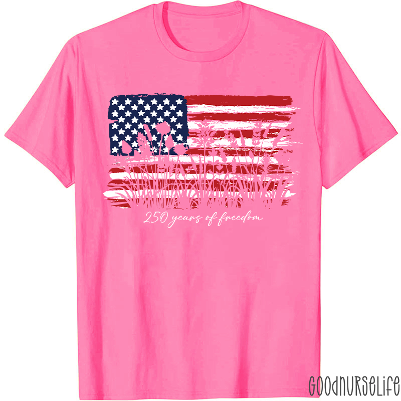 Land Of The Free Home Of The Brave Nurse T-Shirt