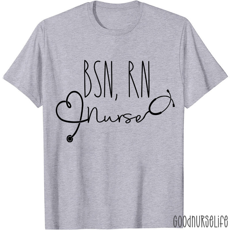 Personalized BSN RN Nurse T-Shirt