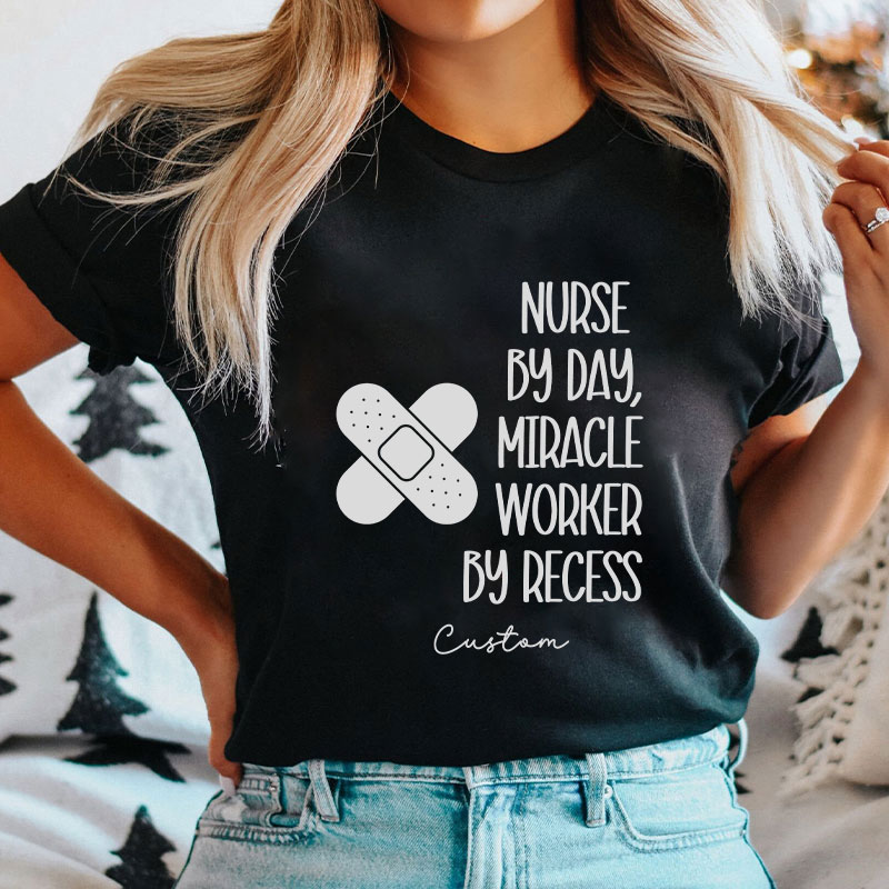 Personalized Funny School Nurse For Birthday Custom Nurse T-Shirt