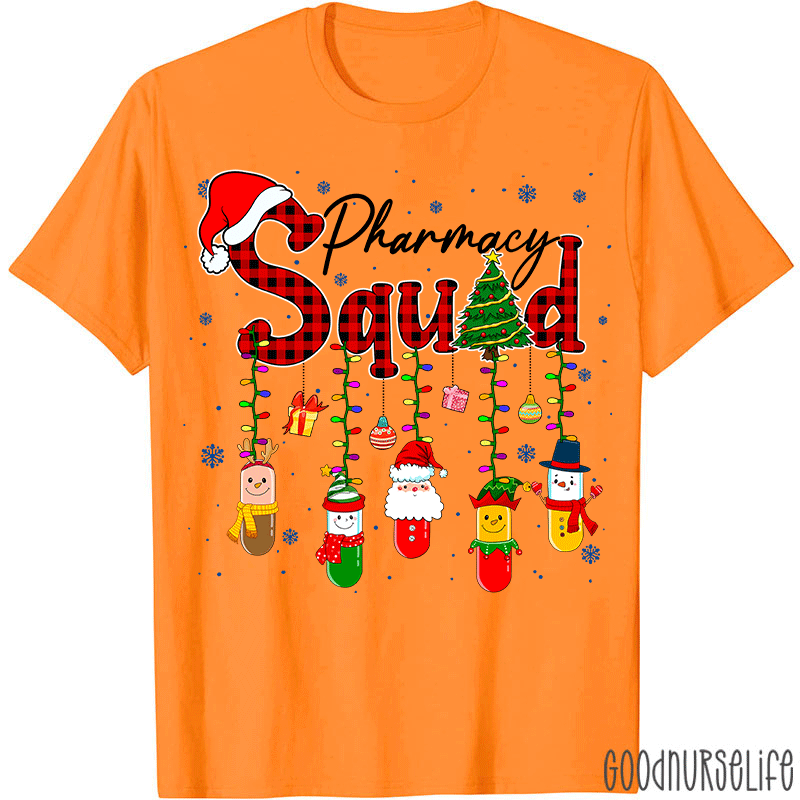 Christmas Pharmacy Squad Nurse T-shirt