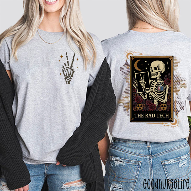 Halloween Radiology The Rad Tech Two Sided T-Shirt