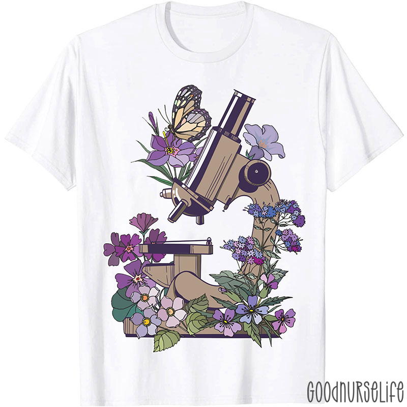 Science Flower Microbiology Laboratory T-Shirt